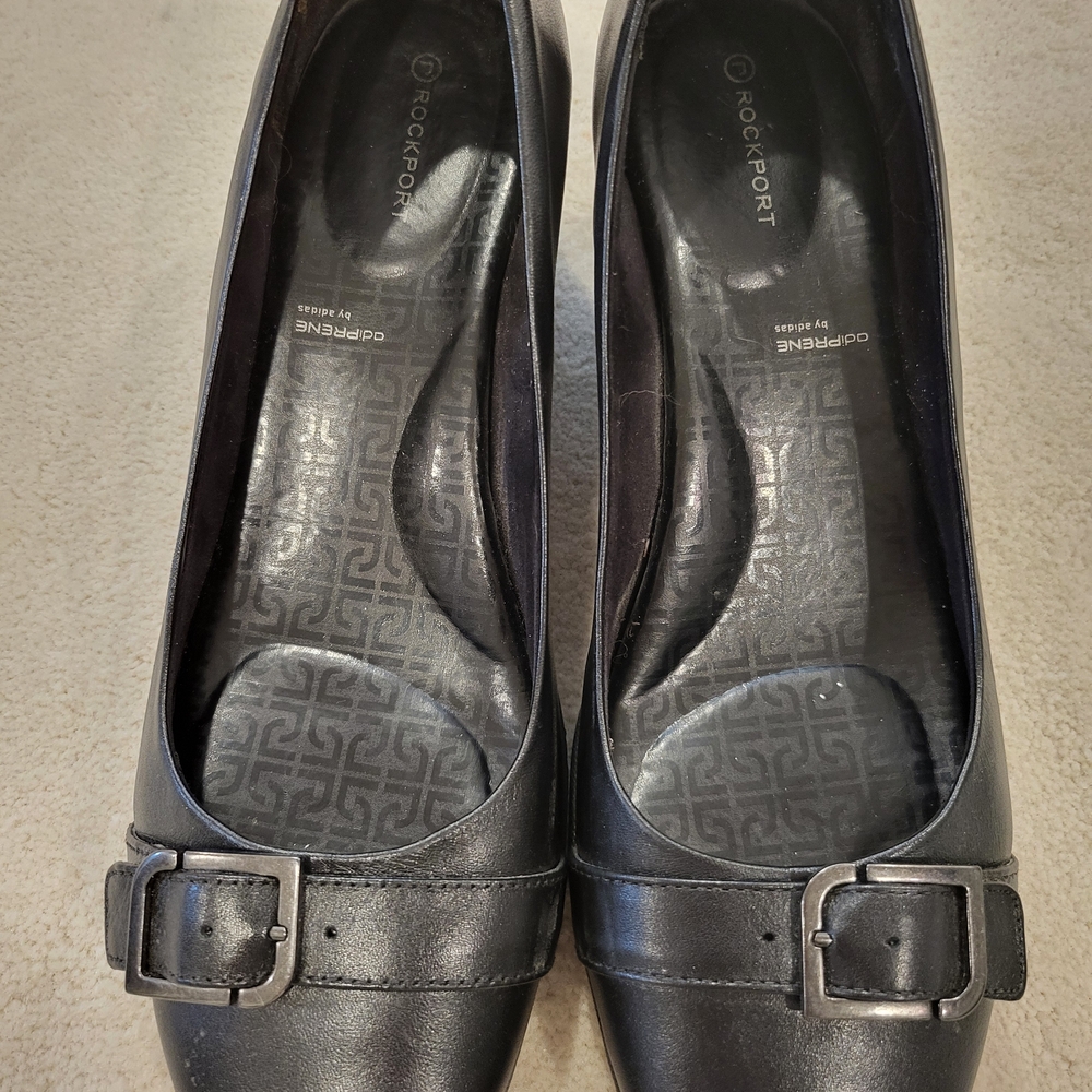 Womens Black Rockport Wedges with Adiprene by Adidas. Size 9